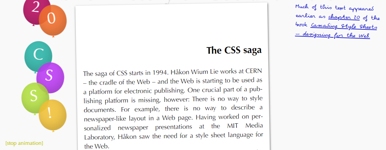 CSS的简史