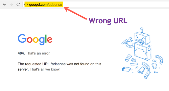 Google 出现 404 页面未找到错误