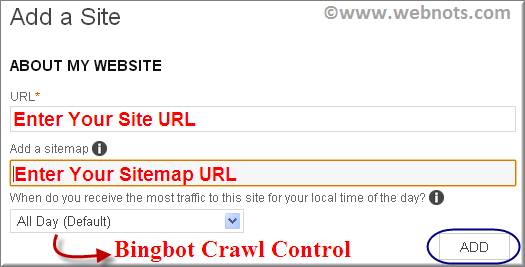 在 Bing 网站管理员工具中添加站点和站点地图