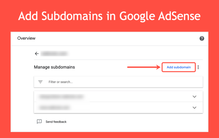 如何在 Google AdSense 帐户中添加子域？