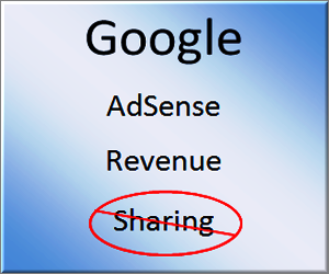 避免 AdSense 收益分享