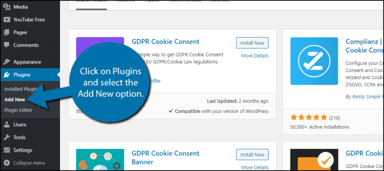 如何为 WordPress 添加 GDPR Cookie 同意插件