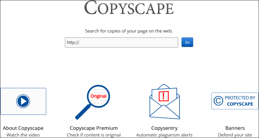 Copyscape抄袭检查器