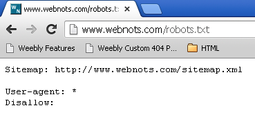 在浏览器中显示机器人文本文件