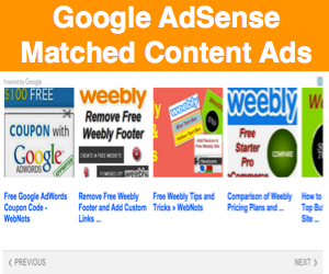 Google AdSense 匹配内容广告