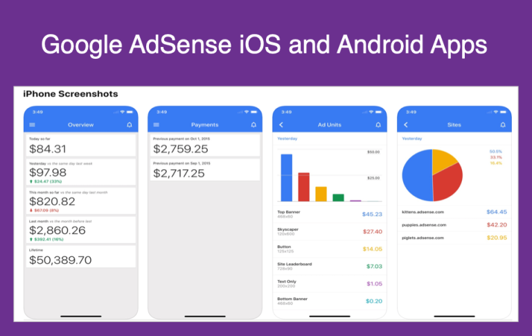 使用 Google AdSense iOS 和 Android 应用监控收入