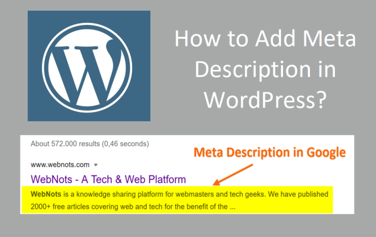 如何在 WordPress 网站中添加元描述？