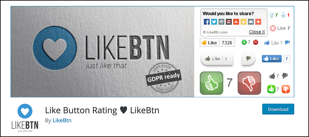 LikeBtn 插件