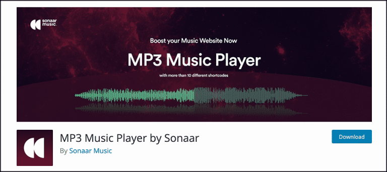 如何在 WordPress 中通过 Sonaar 设置 MP3 音乐播放器