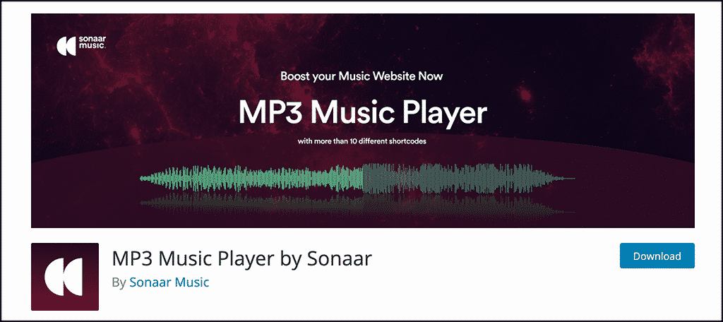 Sonaar 的 MP3 音乐播放器