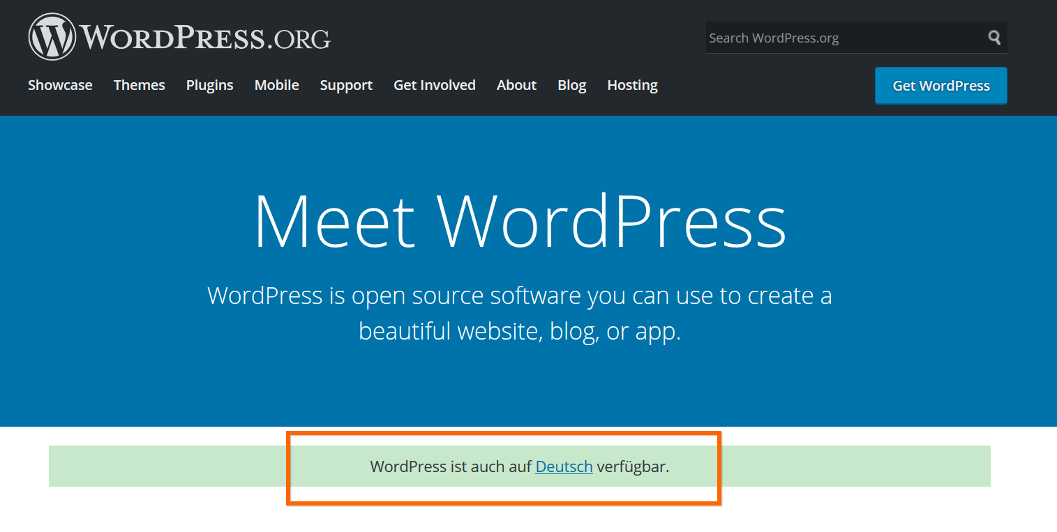 多语言 WordPress 示例