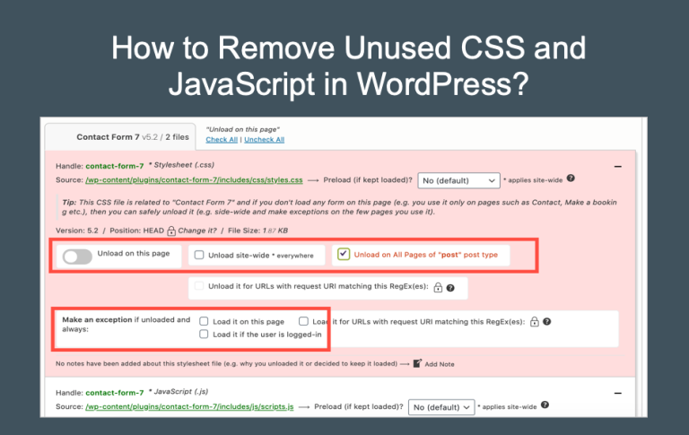 如何删除 WordPress 中未使用的 CSS 和 JavaScript？