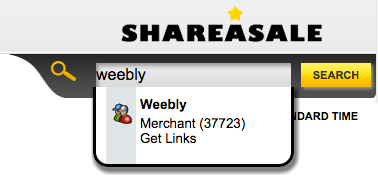 Shareasale Weebly 搜索