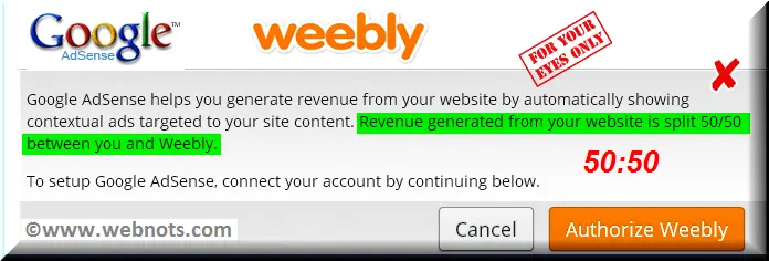 Weebly AdSense 收益分享