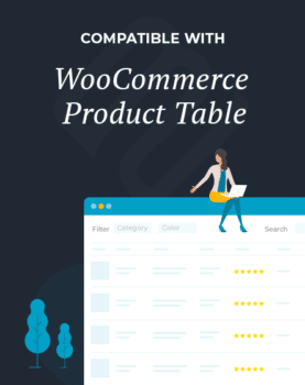 WooCommerce 产品表兼容性计划徽标