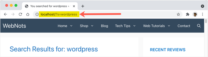 WordPress 搜索结果