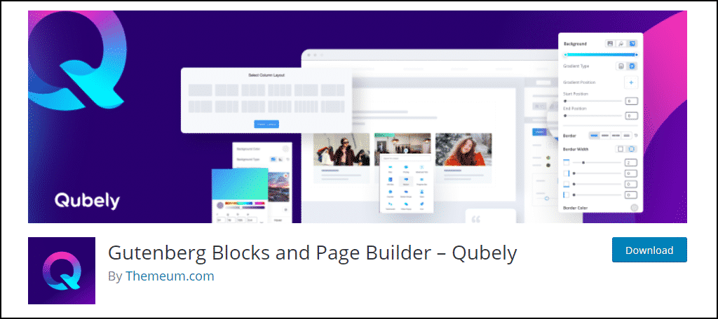 Qubely WordPress 插件