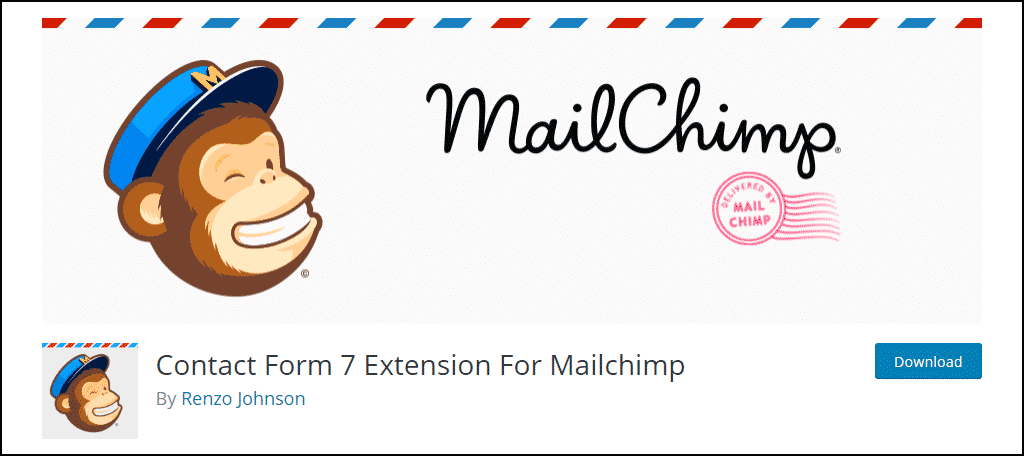Mailchimp WordPress 插件的联系表格 7 扩展