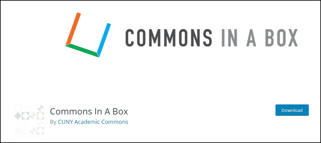 Commons In A Box WordPress 插件