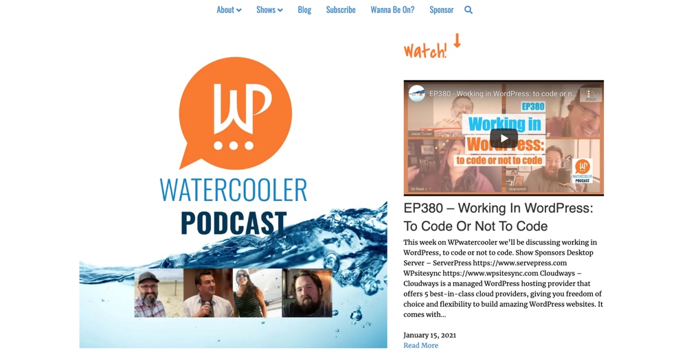 WP WaterCooler 播客