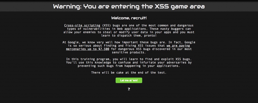XSS 谷歌游戏