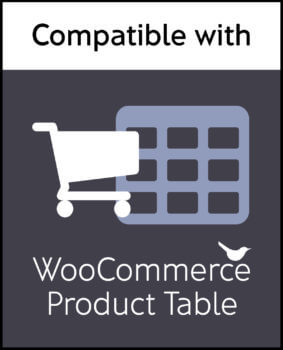 WooCommerce 产品表插件兼容性徽标
