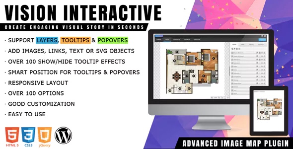 Vision Interactive - 用于 WordPress 的图像地图生成器