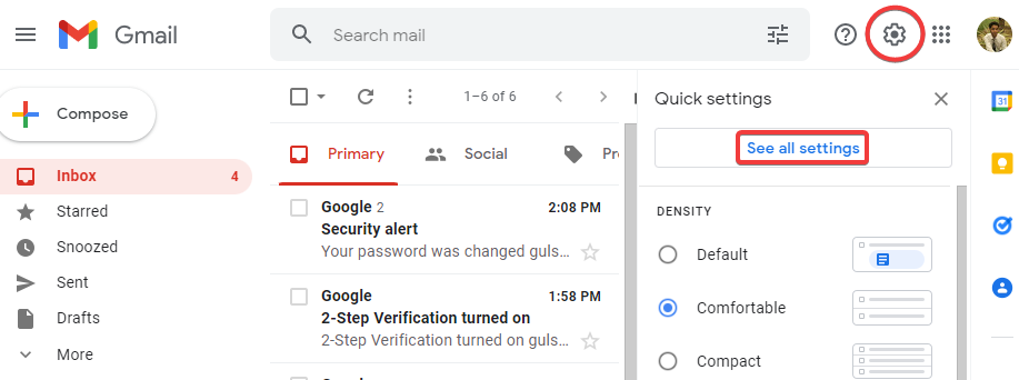 Gmail 设置 1