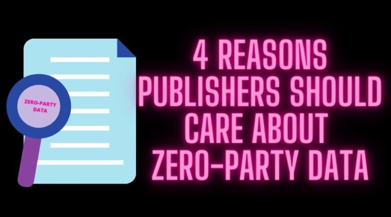 出版商应该关心零方数据的四个原因
