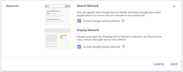 Google AdWords - 搜索和展示