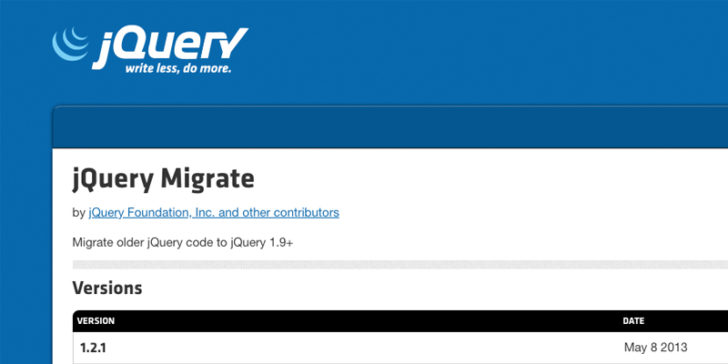 核心 Web Vitals 报告元素 - Remove jQuery Migrate